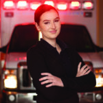 Paige at work as an EMT.