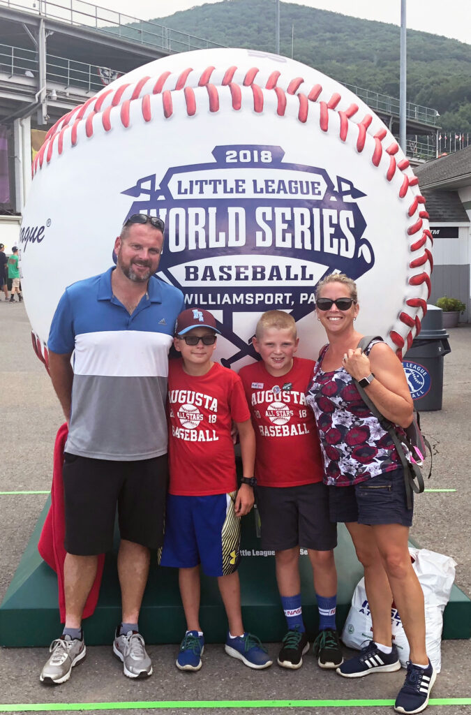 Lajoie family road trip to Williamsport, Pennsylvania, for the Little League World Series, August 2018.