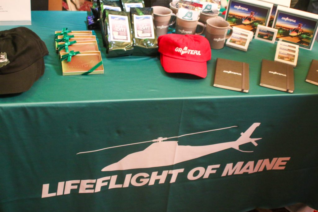 LifeFlight table at MOES conference in Rockland, November 2023.